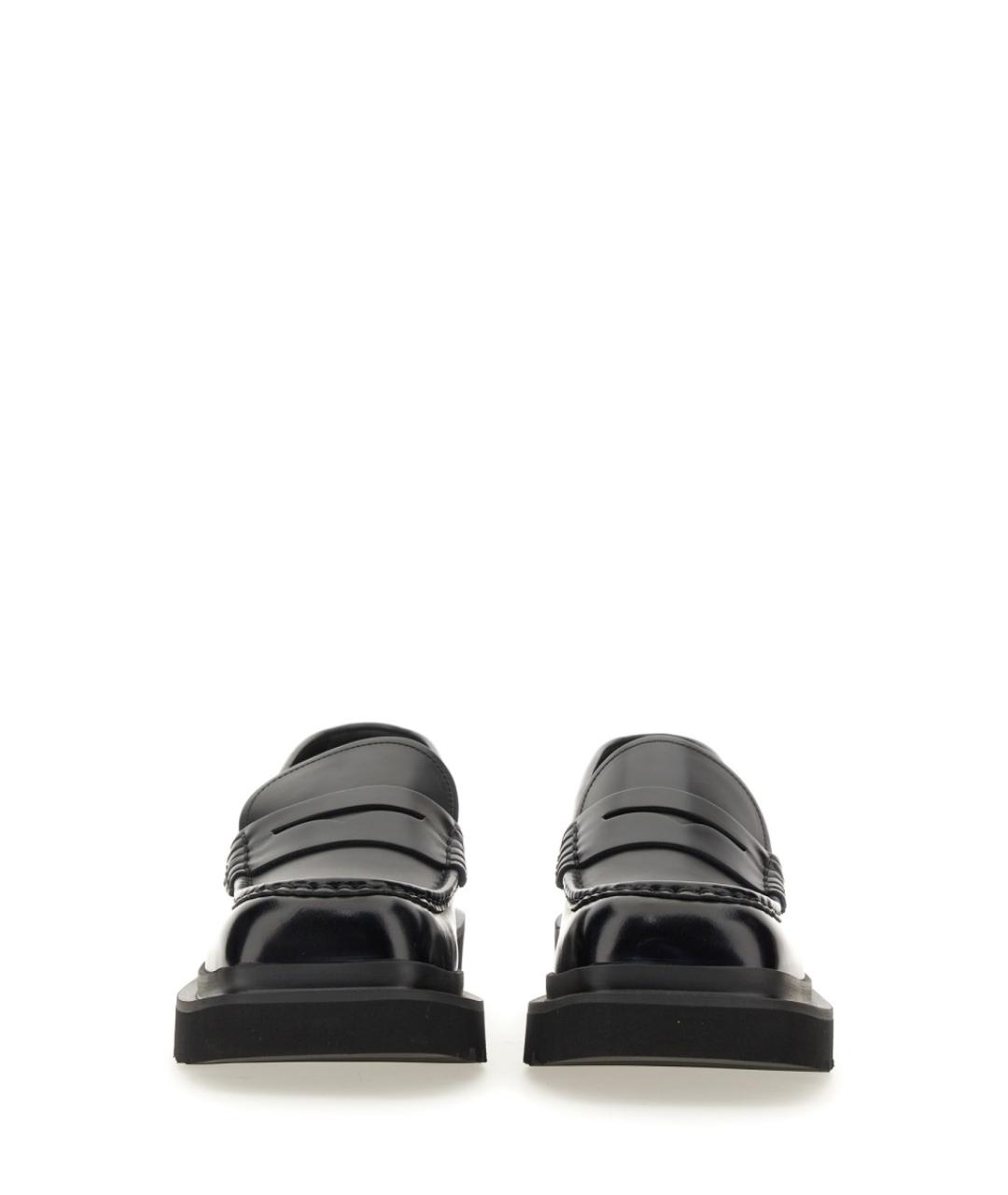 DOLCE&GABBANA Черные кожаные лоферы, фото 4