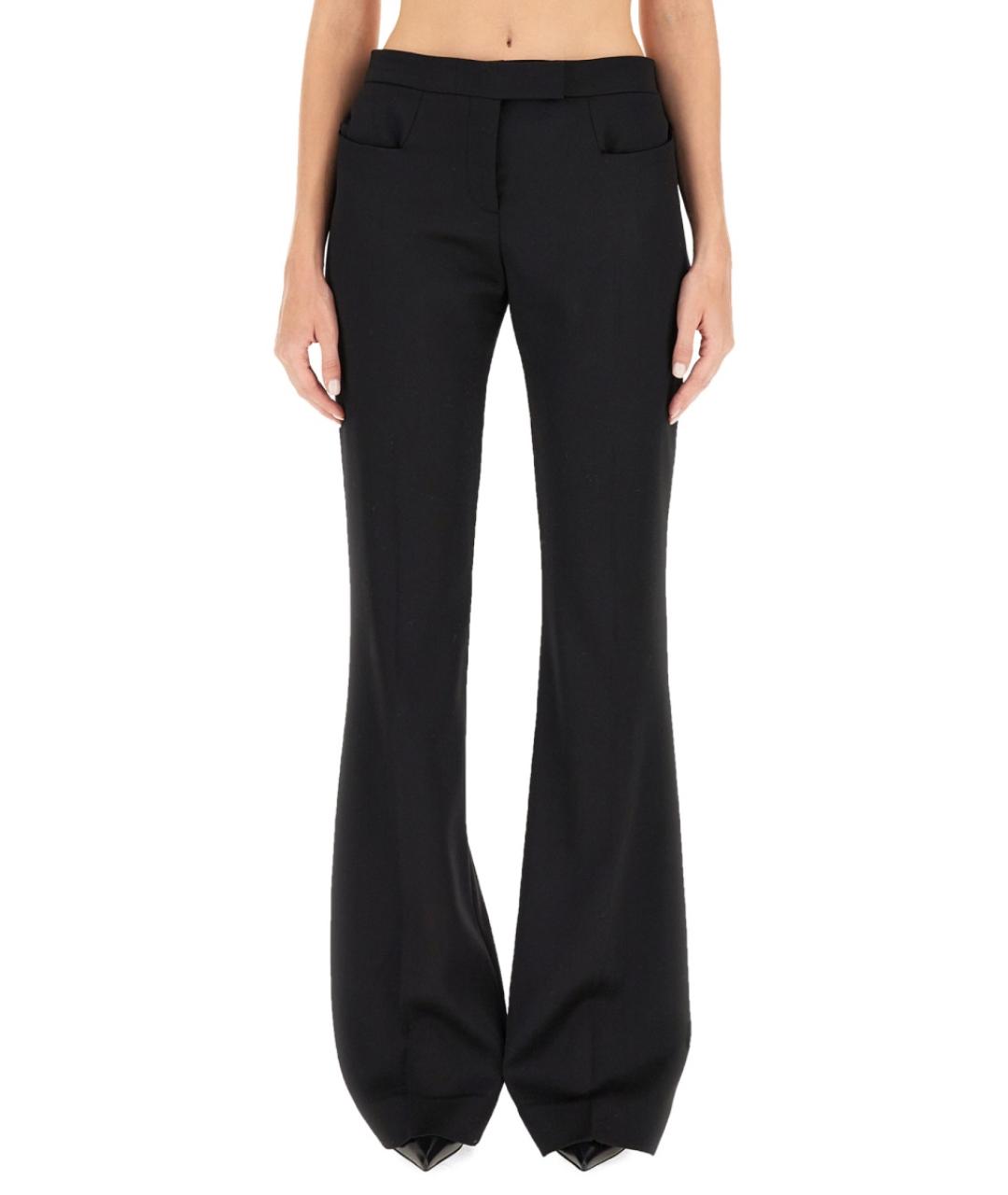 TOM FORD Черные шерстяные прямые брюки, фото 2