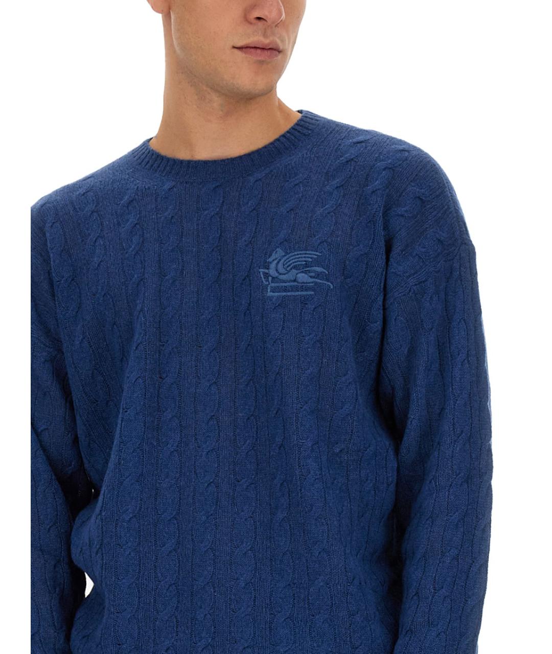 ETRO Синий кашемировый джемпер / свитер, фото 5