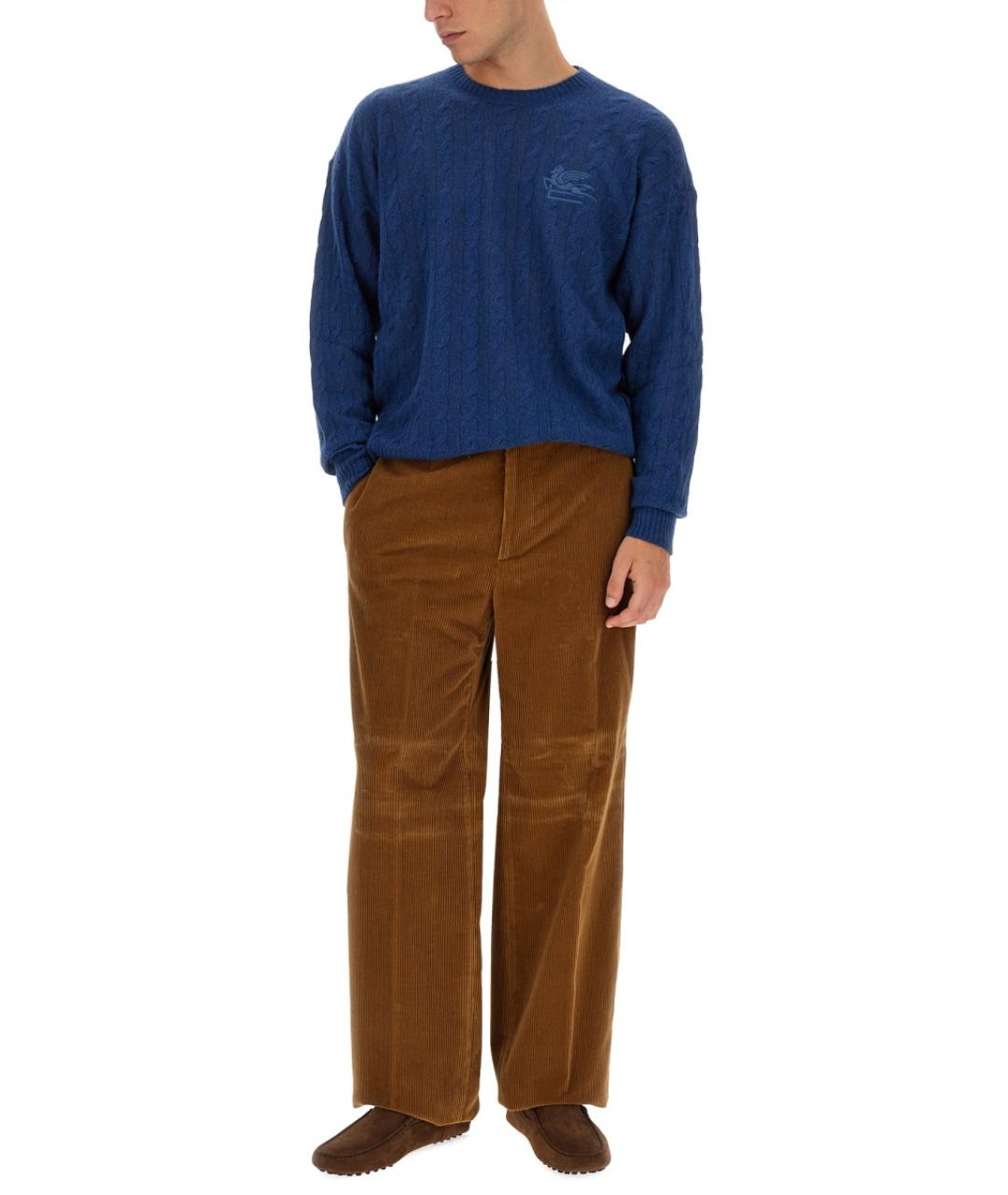 ETRO Синий кашемировый джемпер / свитер, фото 3