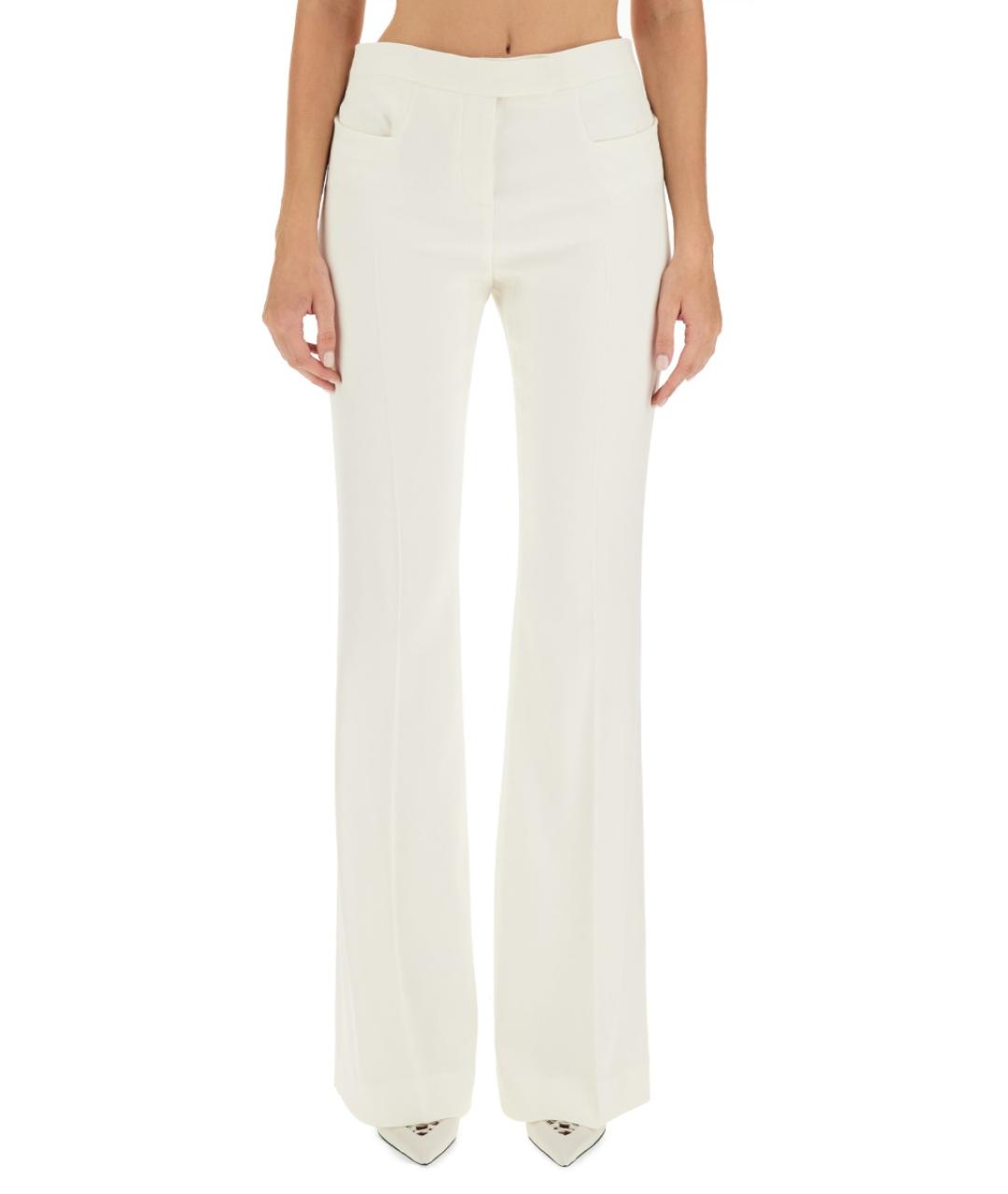 TOM FORD Белые шерстяные прямые брюки, фото 2