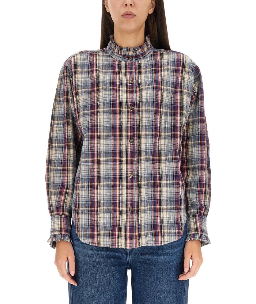 ISABEL MARANT ETOILE Мульти хлопковая рубашка, фото 2