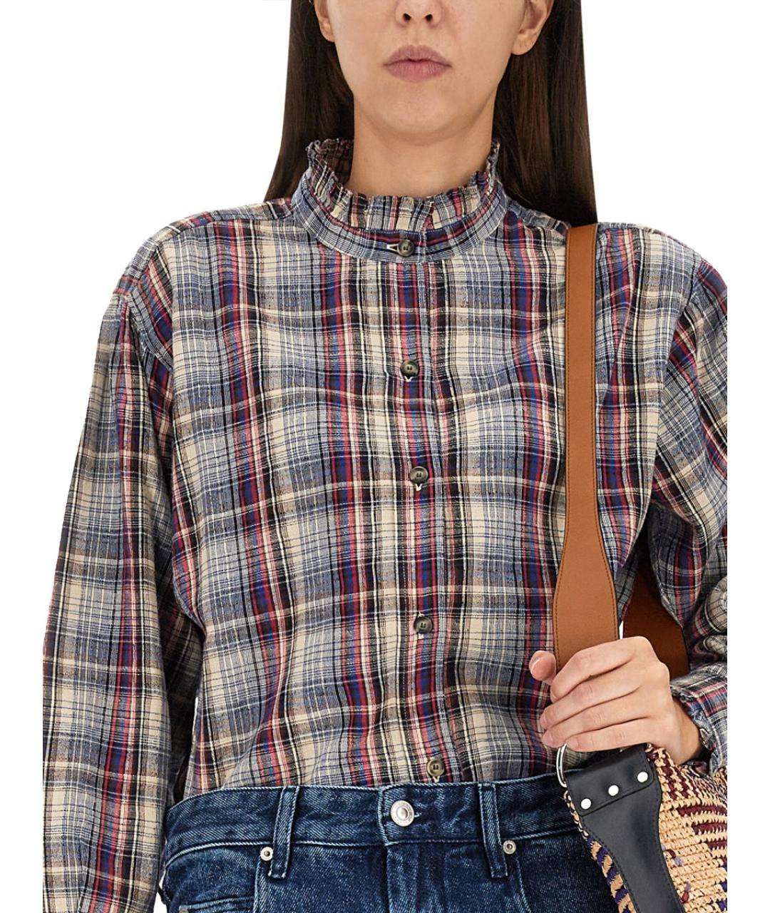 ISABEL MARANT ETOILE Мульти хлопковая рубашка, фото 5