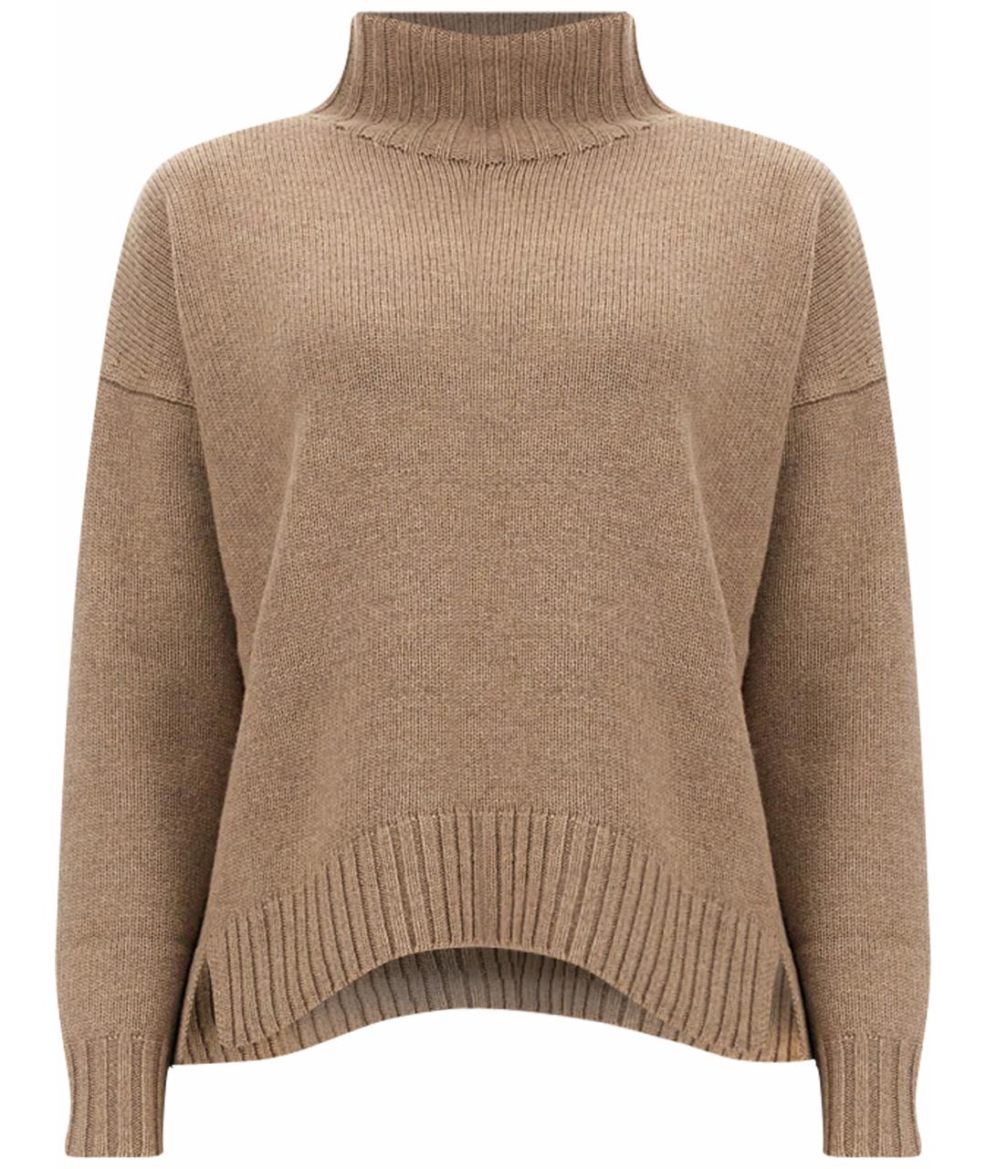 MAX MARA Бежевый шерстяной джемпер / свитер, фото 1