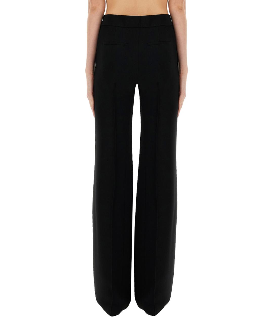 JIL SANDER Черные вискозные прямые брюки, фото 4