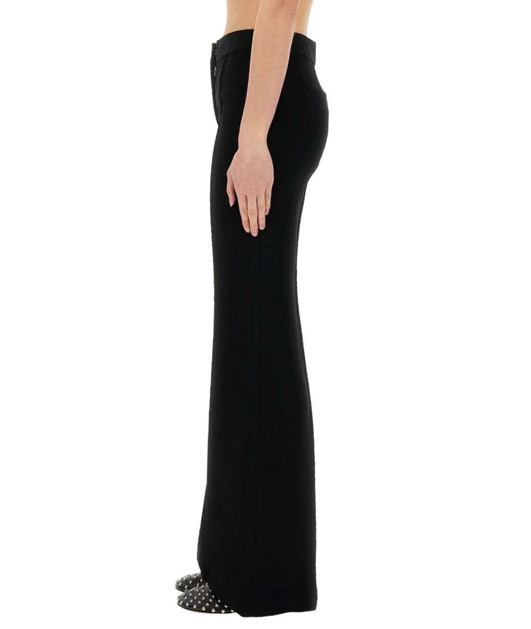 JIL SANDER Черные вискозные прямые брюки, фото 5