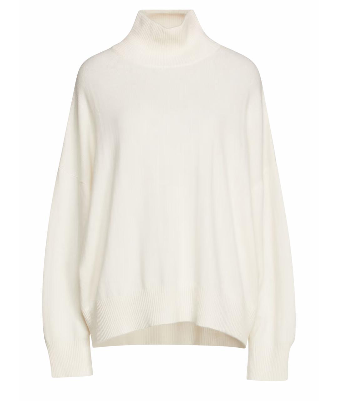 BOTTEGA VENETA Белый шерстяной джемпер / свитер, фото 1