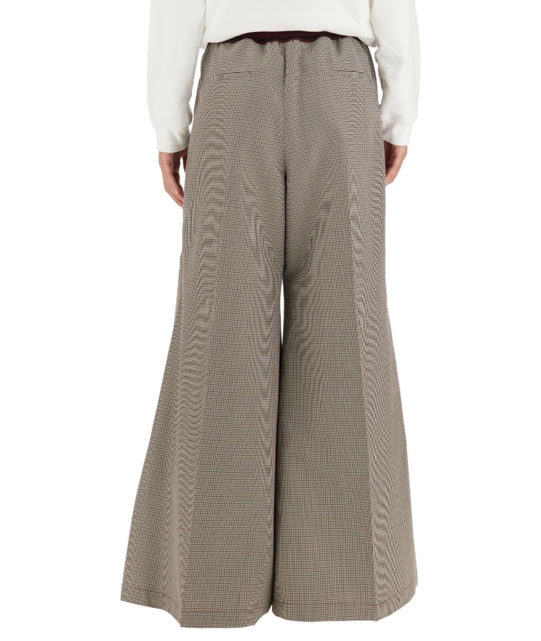 MARNI Мульти шерстяные прямые брюки, фото 4