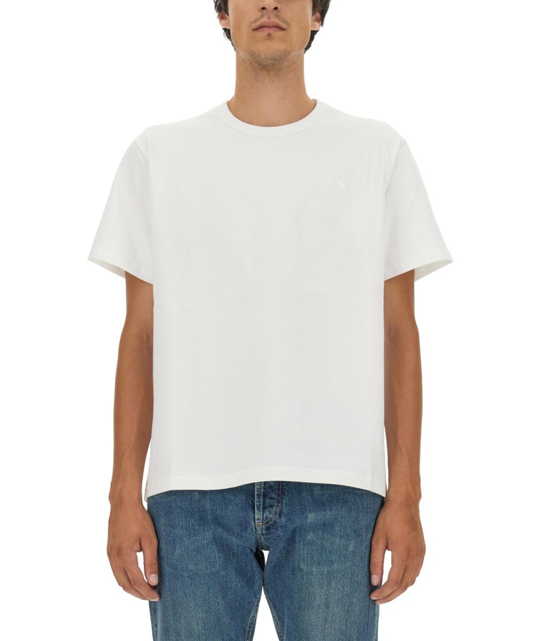 ALEXANDER MCQUEEN Белая хлопковая футболка, фото 4