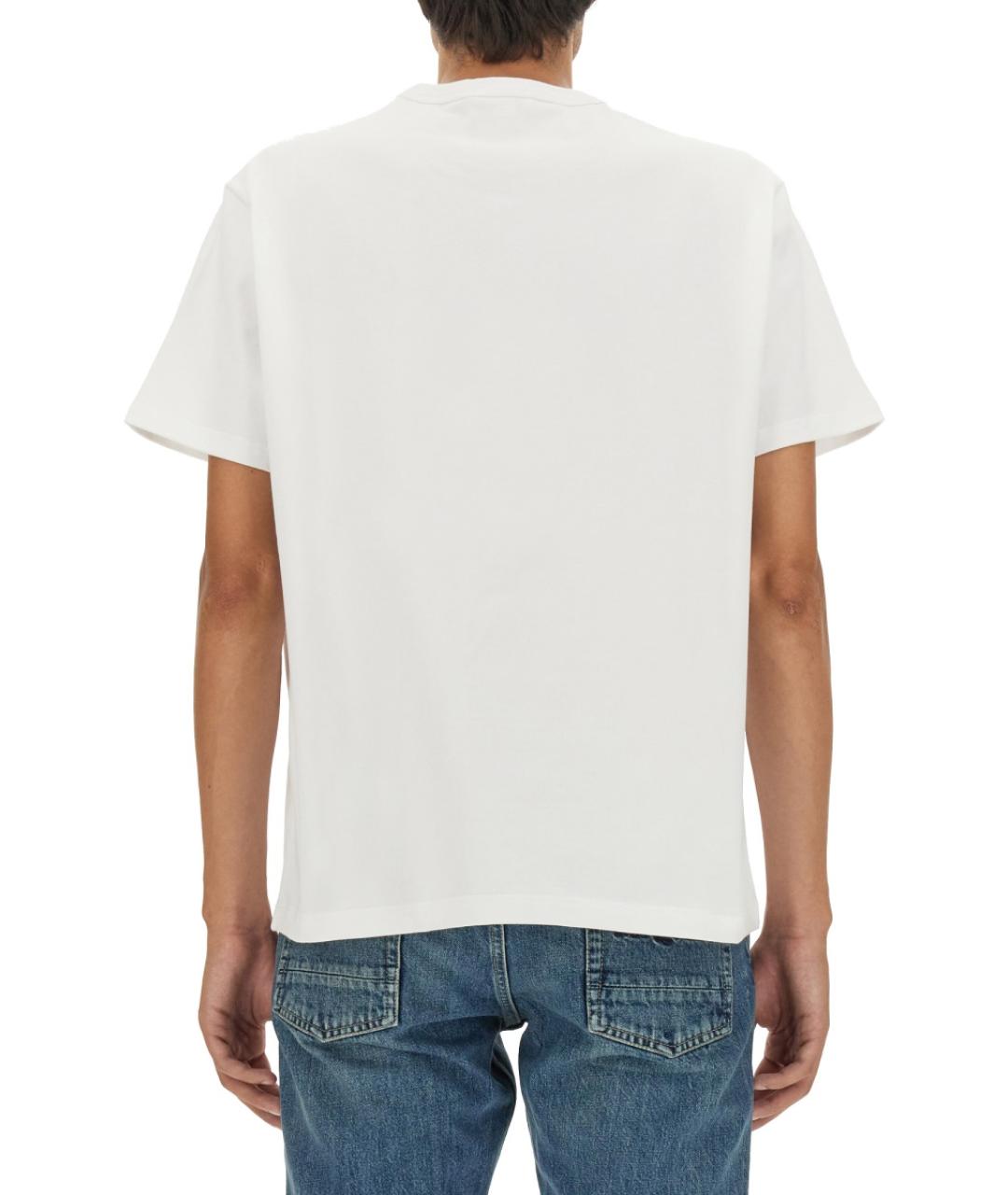 ALEXANDER MCQUEEN Белая хлопковая футболка, фото 3