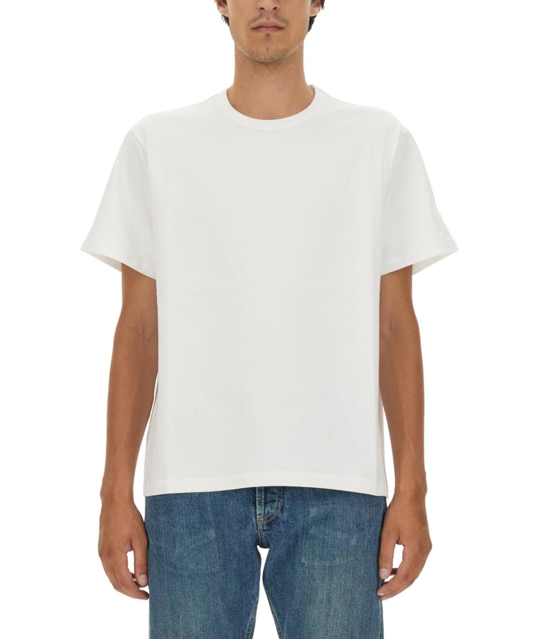 ALEXANDER MCQUEEN Белая хлопковая футболка, фото 5