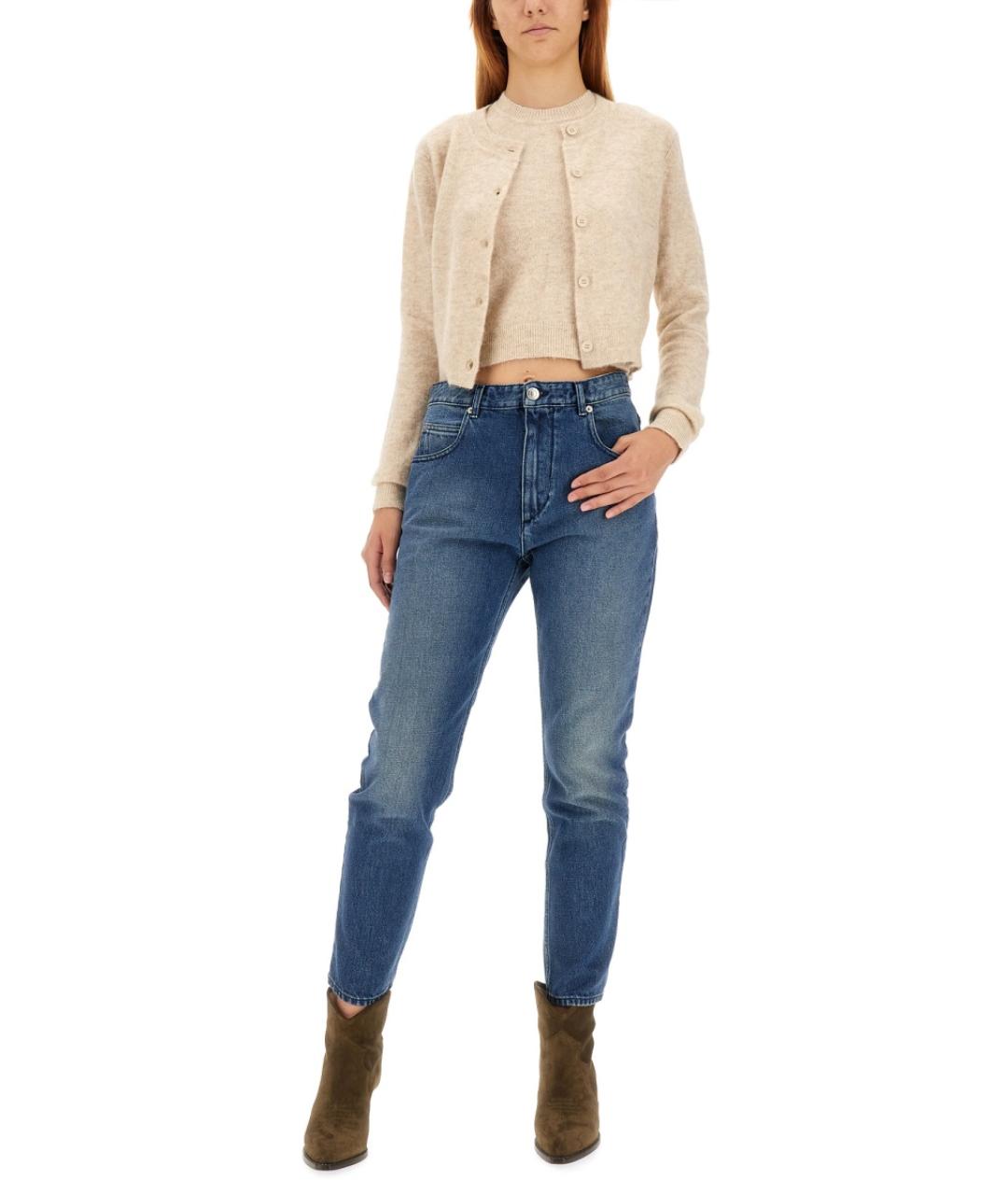 ISABEL MARANT ETOILE Бежевый шерстяной джемпер / свитер, фото 3