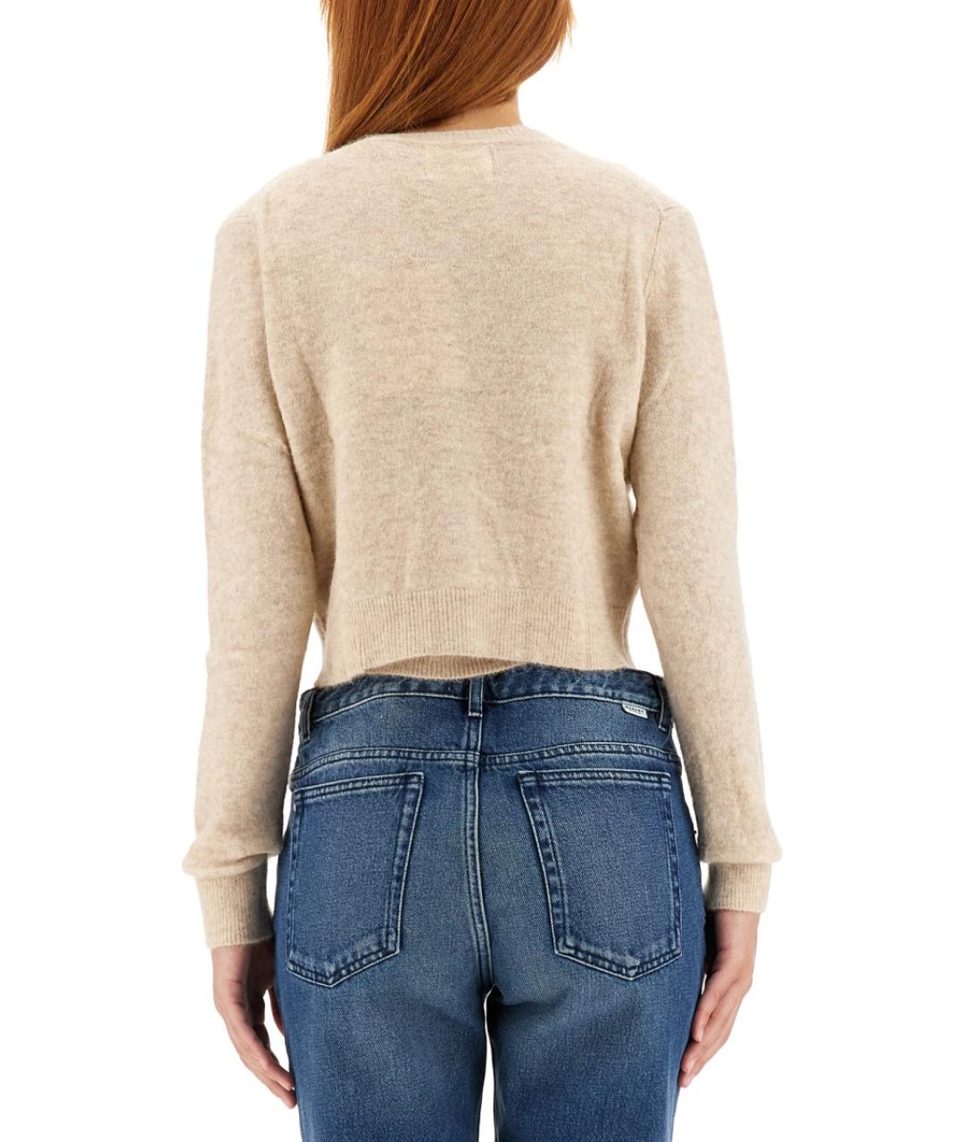 ISABEL MARANT ETOILE Бежевый шерстяной джемпер / свитер, фото 4