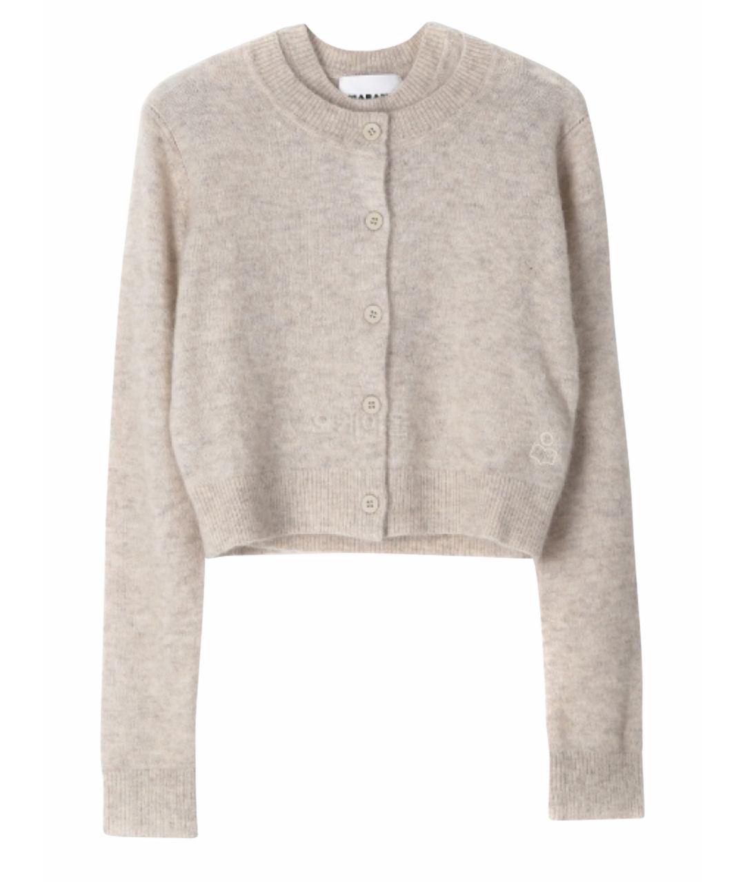 ISABEL MARANT ETOILE Бежевый шерстяной джемпер / свитер, фото 1