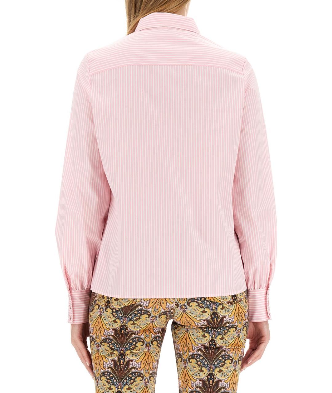 ETRO Розовая хлопковая рубашка, фото 4