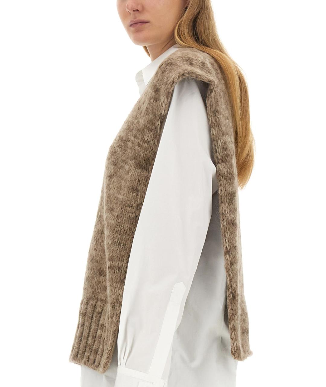 MAISON MARGIELA Бежевый шерстяной жилет, фото 4