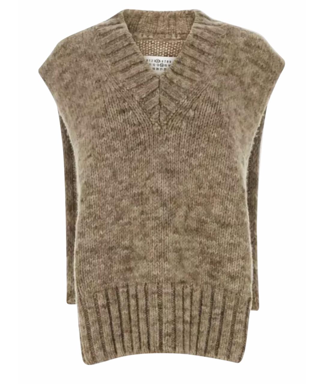 MAISON MARGIELA Бежевый шерстяной жилет, фото 1