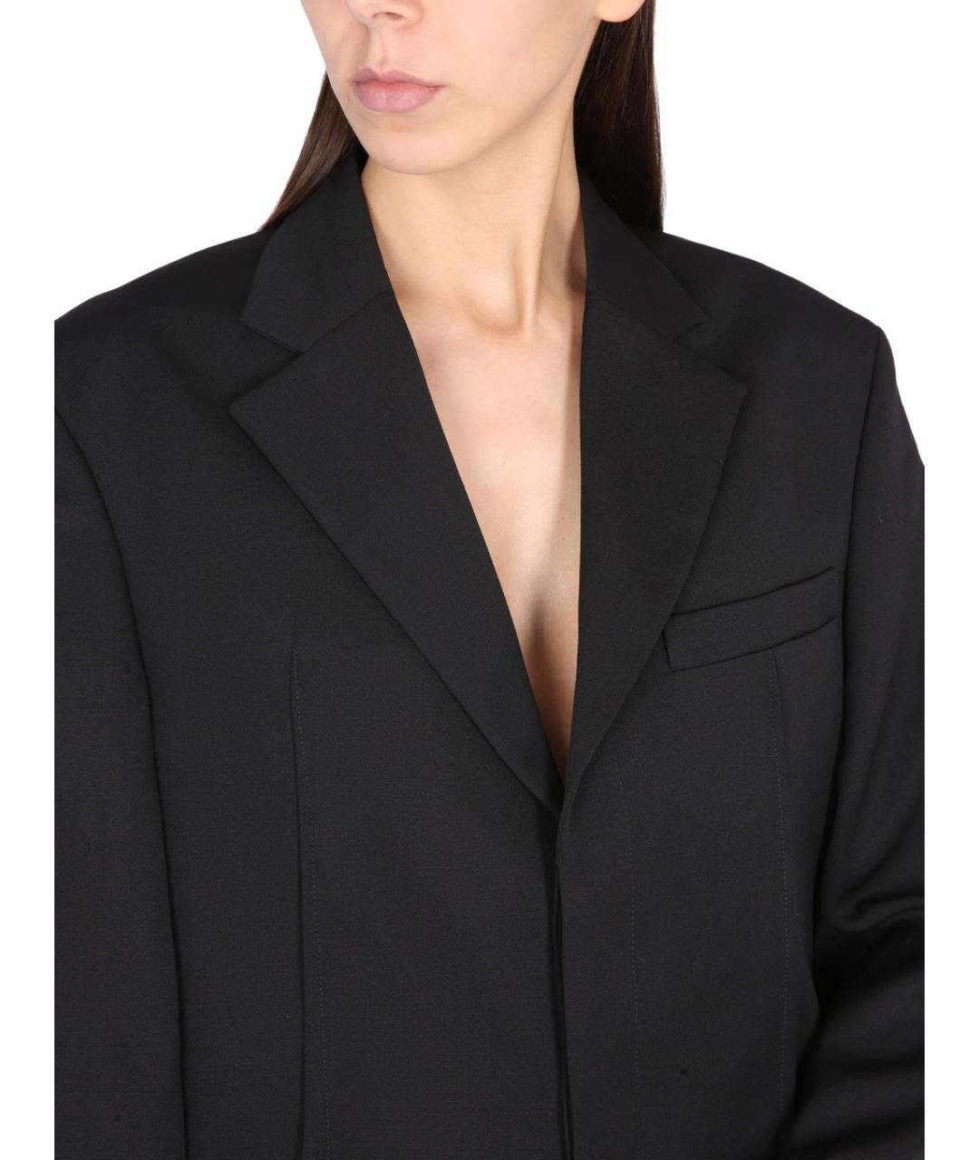 JACQUEMUS Черный шерстяной жакет/пиджак, фото 4