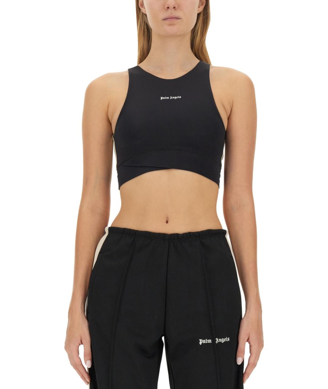 PALM ANGELS Черная полиамидовая блузы, фото 2