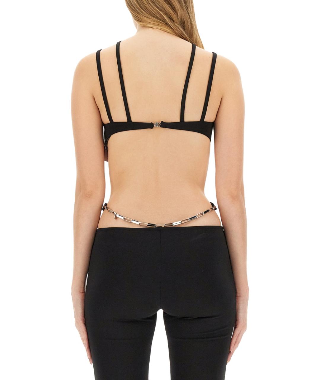 THE ATTICO Черная полиэстеровая блузы, фото 4