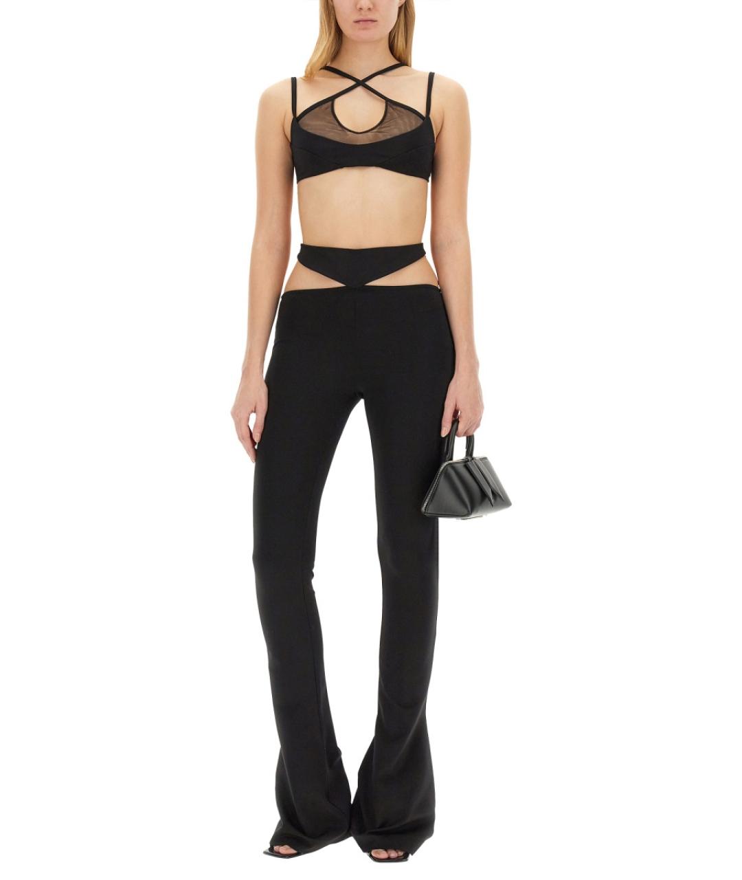 THE ATTICO Черная полиэстеровая блузы, фото 3