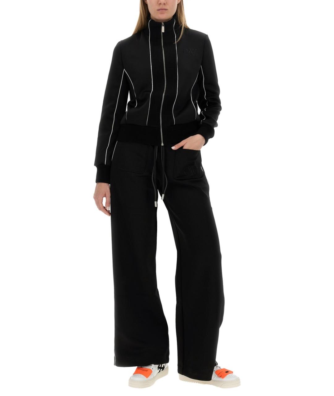 OFF-WHITE Черная полиэстеровая куртка, фото 2