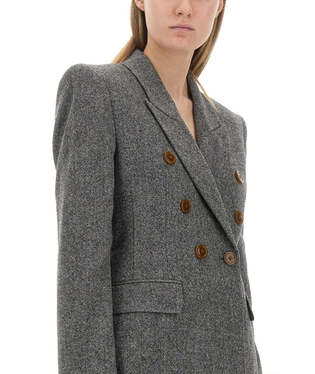 VIVIENNE WESTWOOD Серый шерстяной жакет/пиджак, фото 5