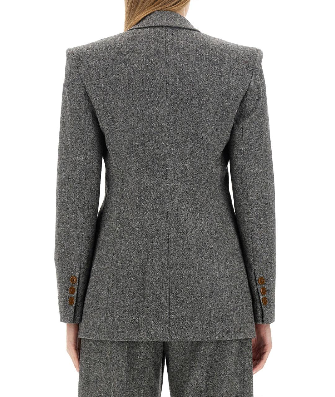 VIVIENNE WESTWOOD Серый шерстяной жакет/пиджак, фото 4