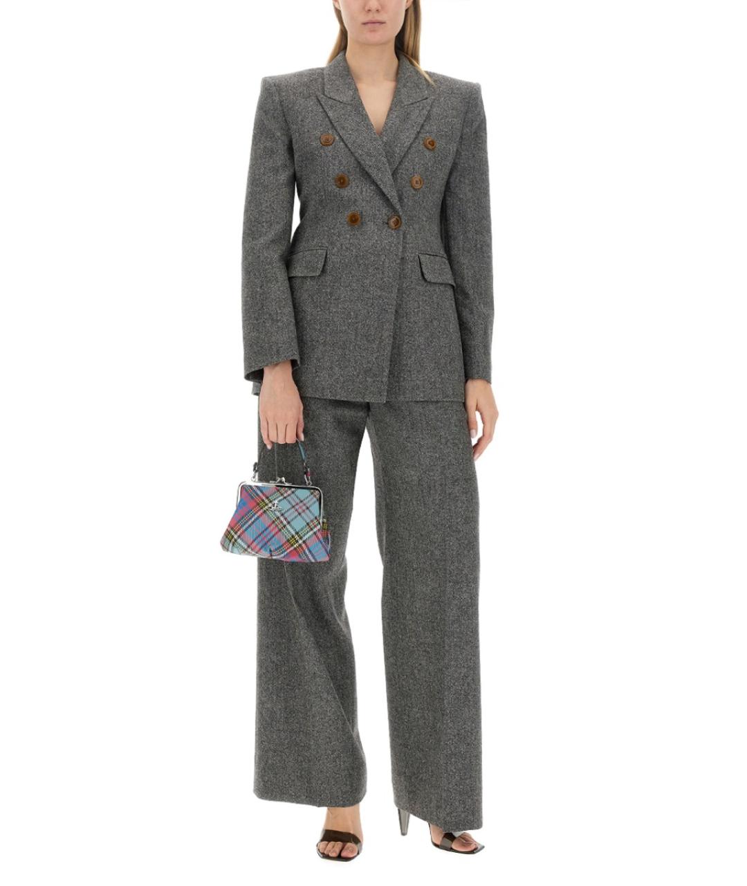 VIVIENNE WESTWOOD Серый шерстяной жакет/пиджак, фото 3