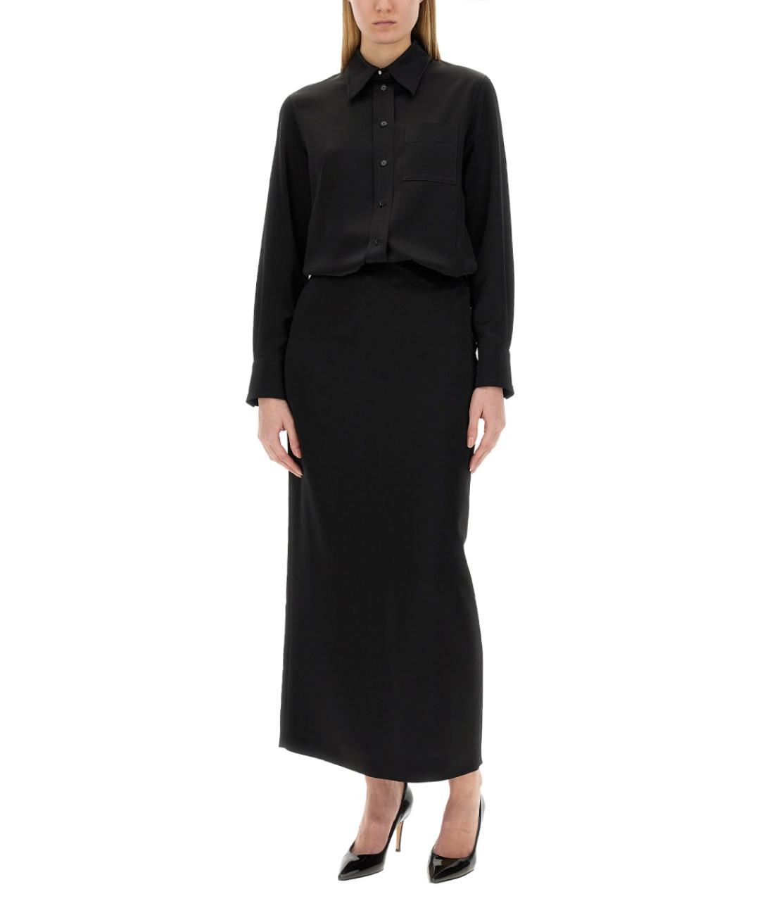 LANVIN Черная ацетатная рубашка, фото 3