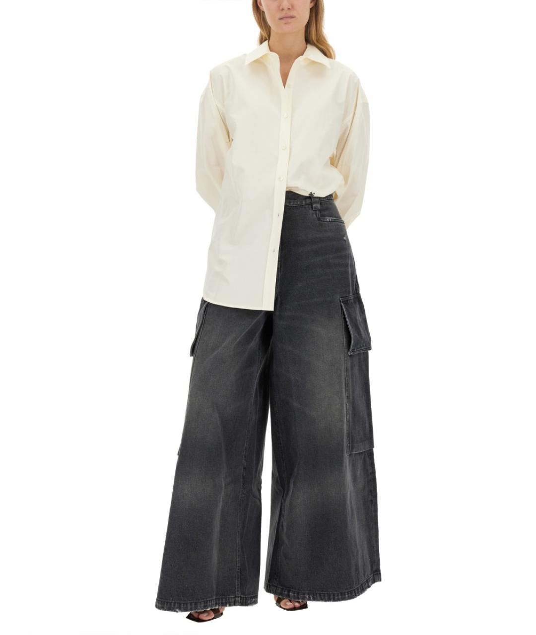 PALM ANGELS Белая хлопковая рубашка, фото 3