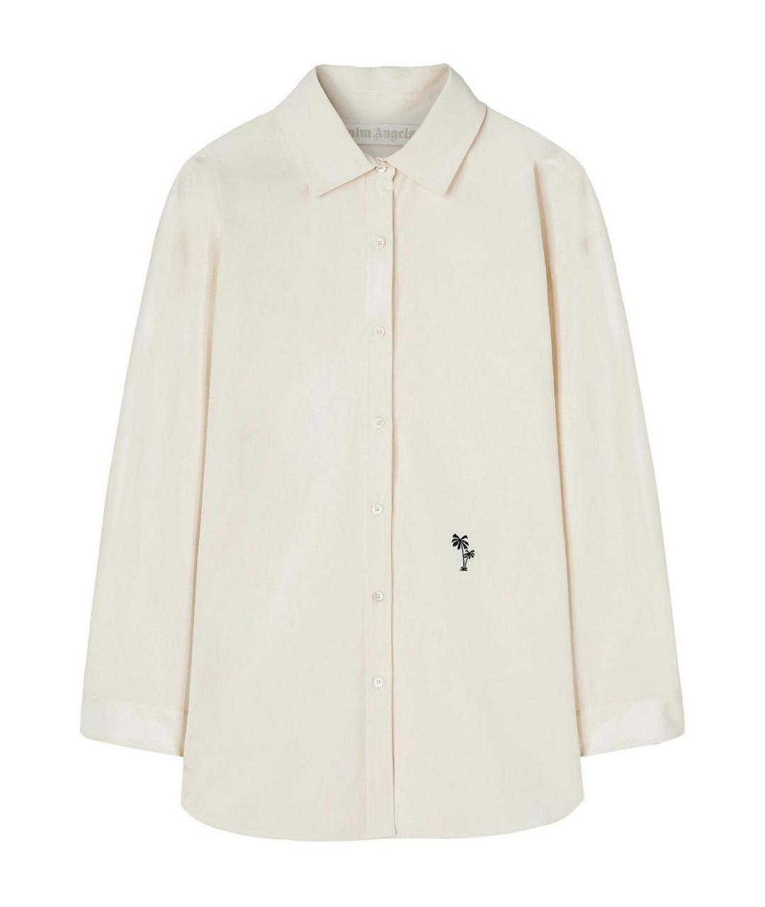 PALM ANGELS Белая хлопковая рубашка, фото 1