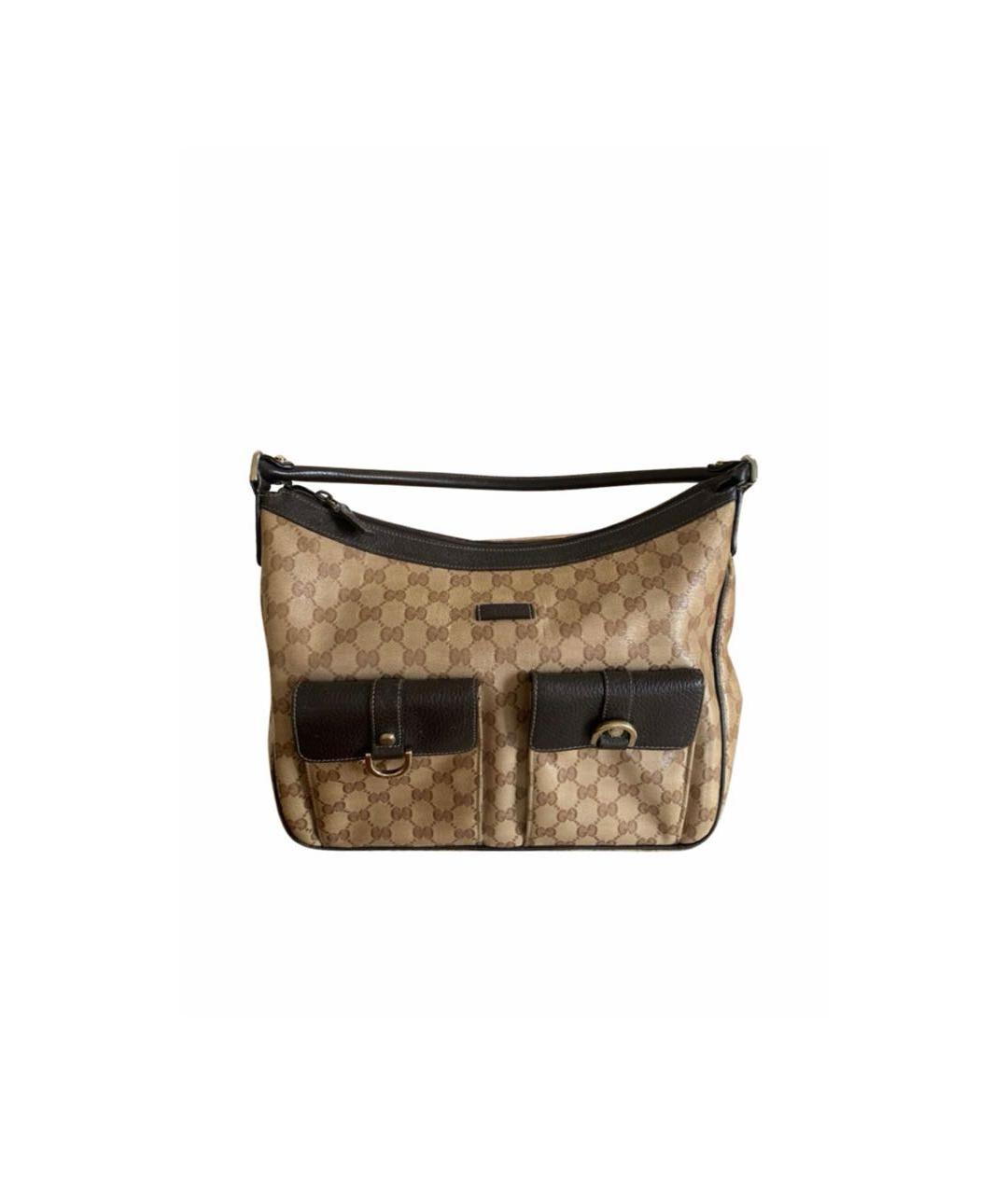 GUCCI Бежевая сумка с короткими ручками, фото 1