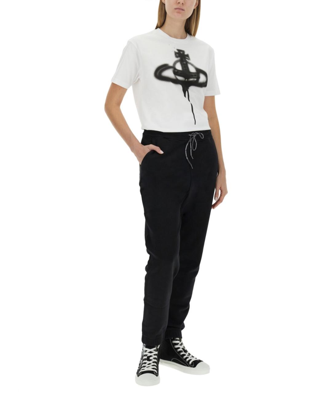VIVIENNE WESTWOOD Черные хлопковые спортивные брюки и шорты, фото 2