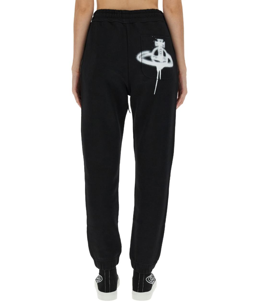VIVIENNE WESTWOOD Черные хлопковые спортивные брюки и шорты, фото 3