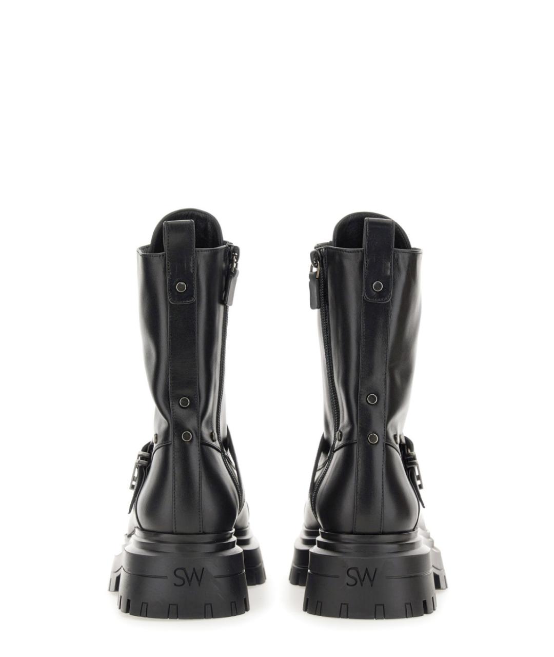 STUART WEITZMAN Черные кожаные ботинки, фото 3