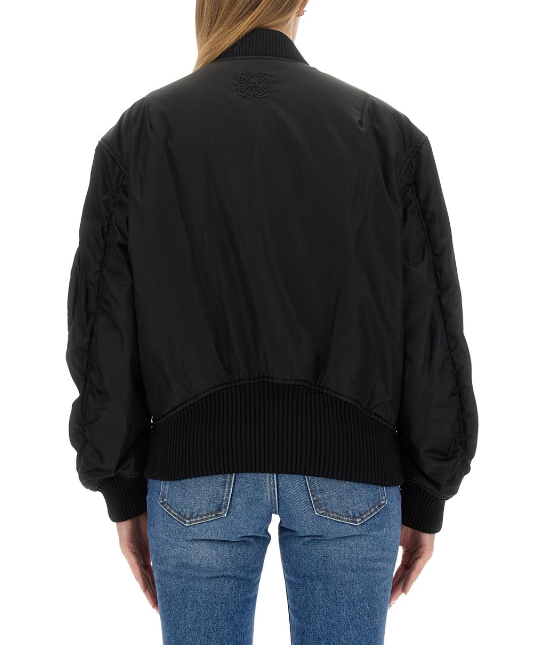 OFF-WHITE Черная полиамидовая куртка, фото 4