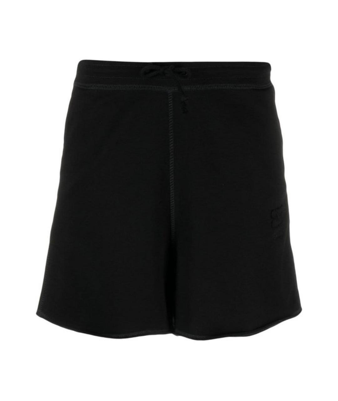 GANNI Черные хлопковые шорты, фото 1
