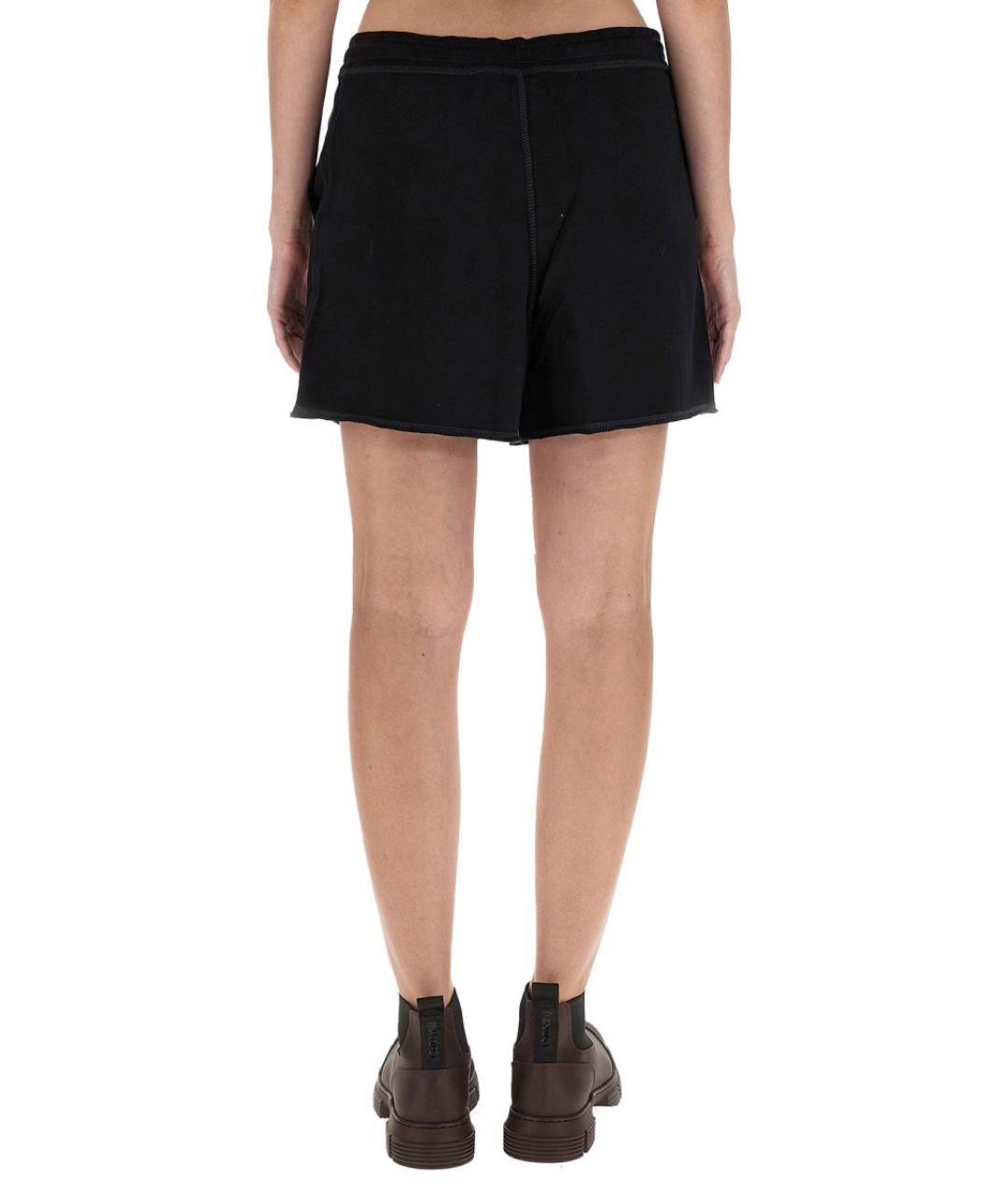 GANNI Черные хлопковые шорты, фото 4