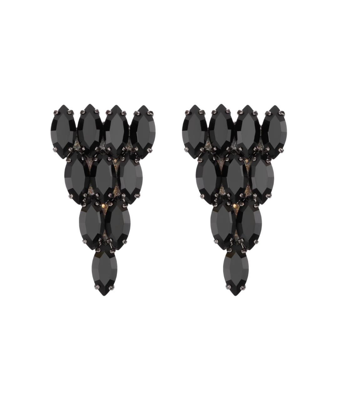 GUCCI Черные латунные серьги, фото 1