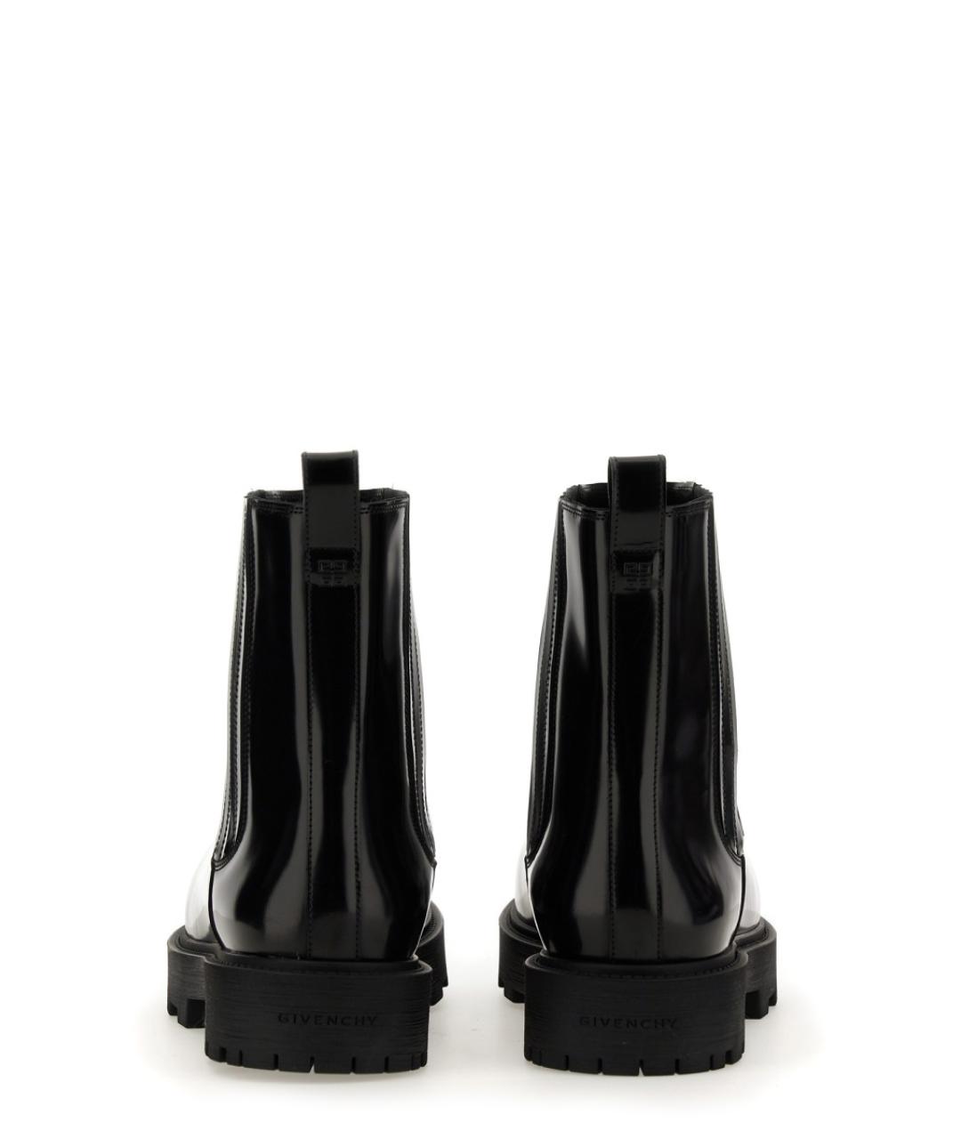 GIVENCHY Черные высокие ботинки из лакированной кожи, фото 4