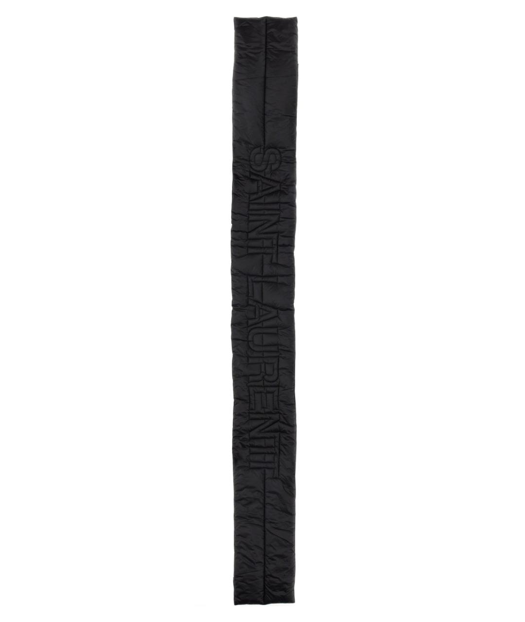 SAINT LAURENT Черный шарф, фото 1