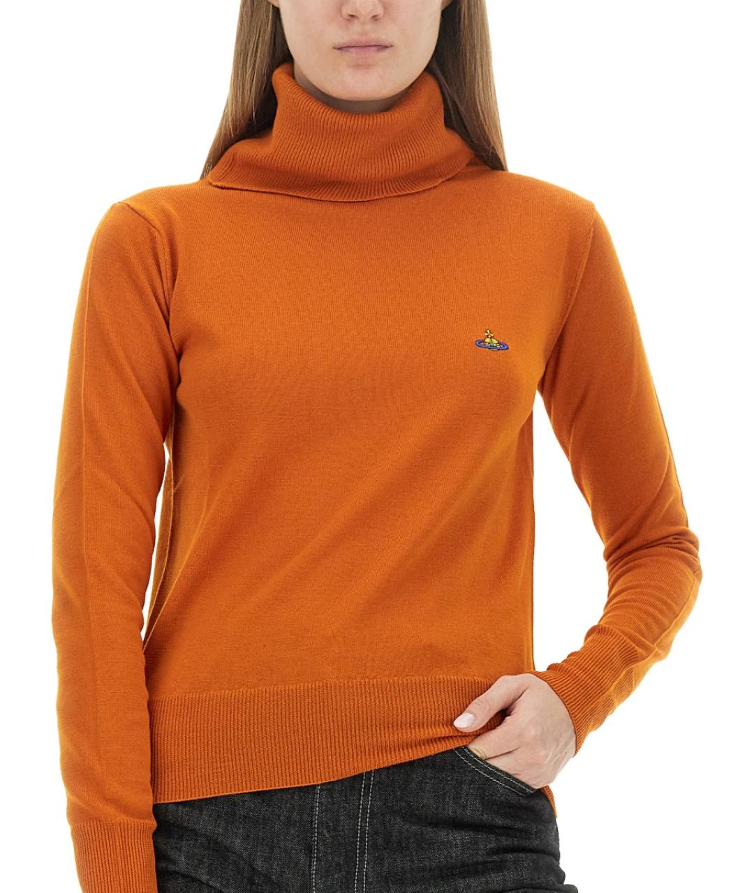 VIVIENNE WESTWOOD Оранжевый шерстяной джемпер / свитер, фото 5