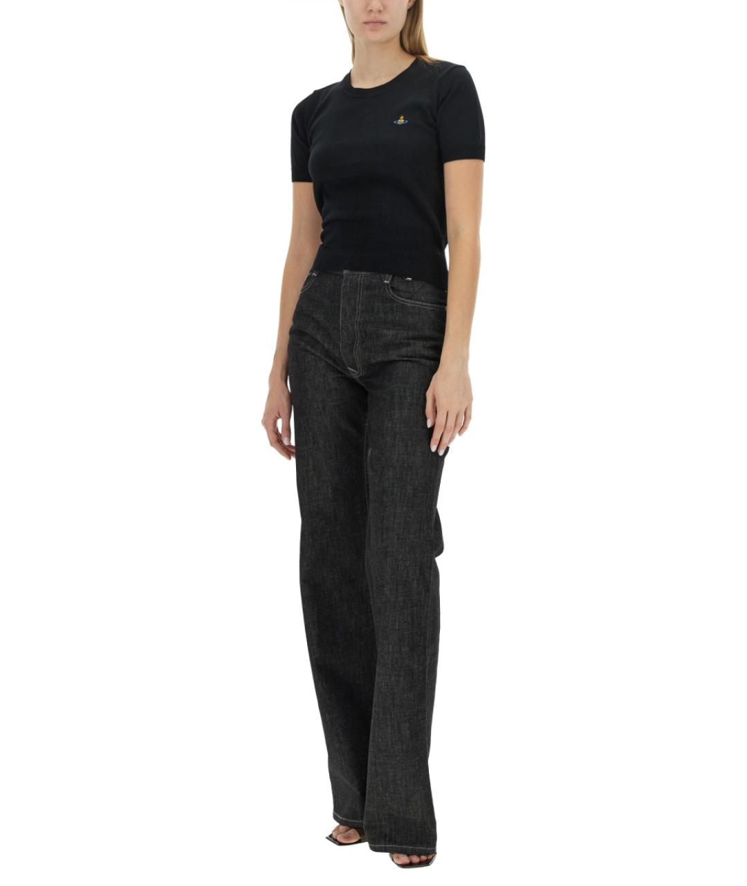 VIVIENNE WESTWOOD Черный хлопковый джемпер / свитер, фото 3