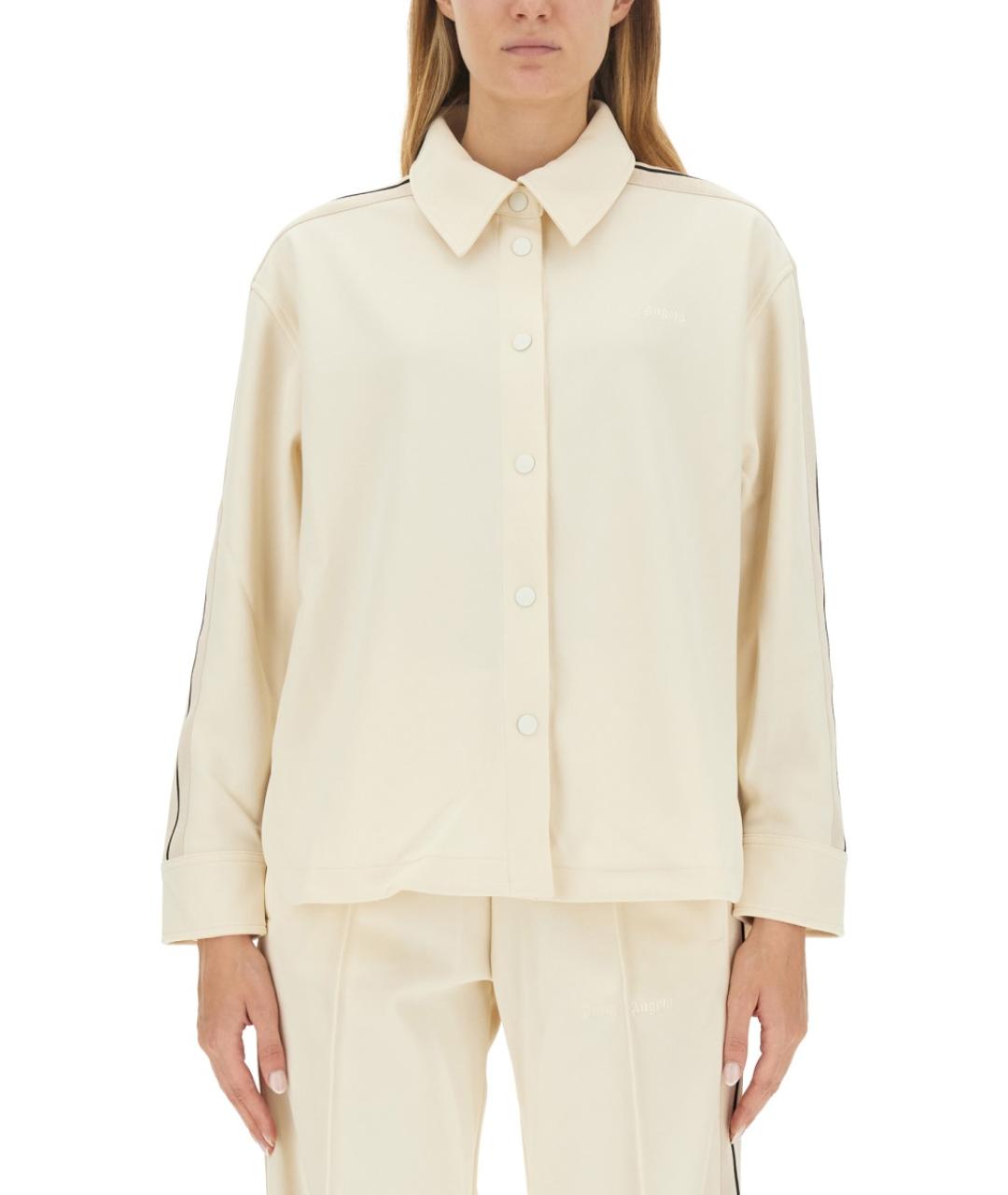 PALM ANGELS Бежевая полиэстеровая рубашка, фото 2