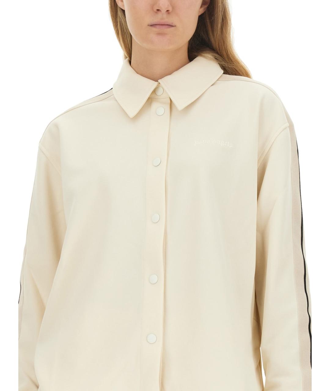 PALM ANGELS Бежевая полиэстеровая рубашка, фото 5