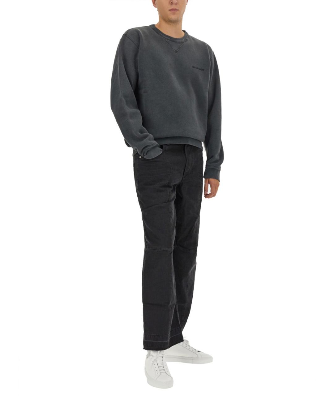 ISABEL MARANT Черные хлопковые прямые джинсы, фото 3