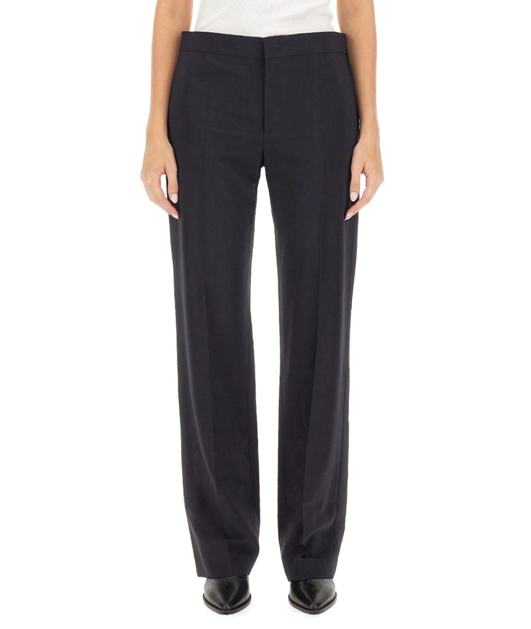 ISABEL MARANT Черные вискозные прямые брюки, фото 5