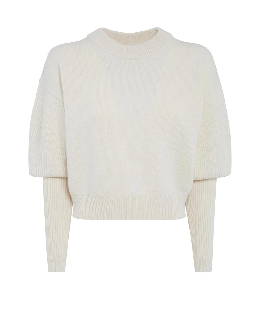 ALEXANDER MCQUEEN Белый кашемировый джемпер / свитер, фото 1