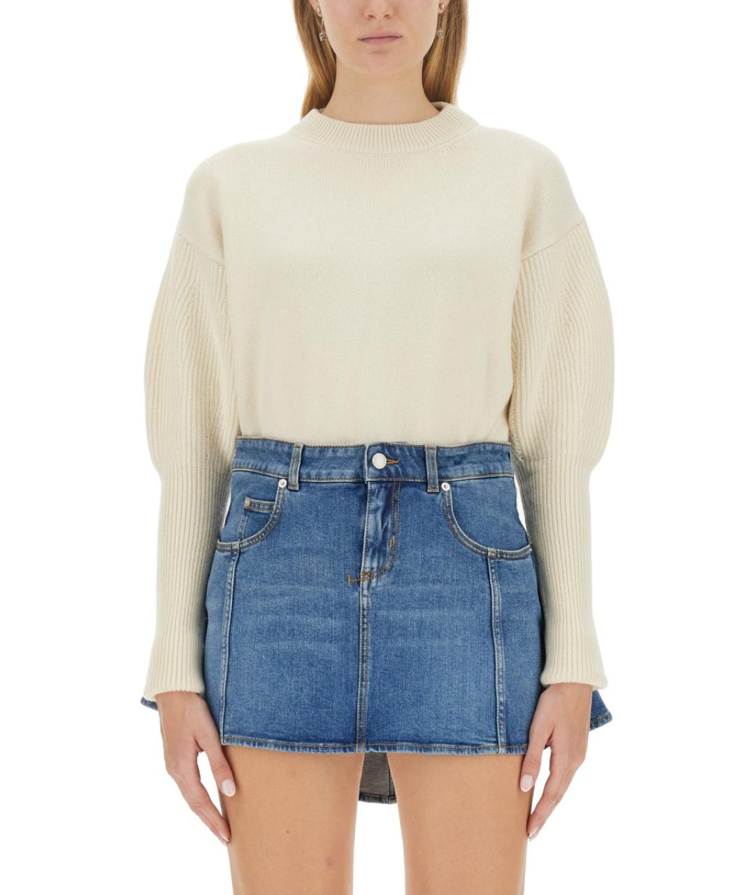 ALEXANDER MCQUEEN Белый кашемировый джемпер / свитер, фото 2